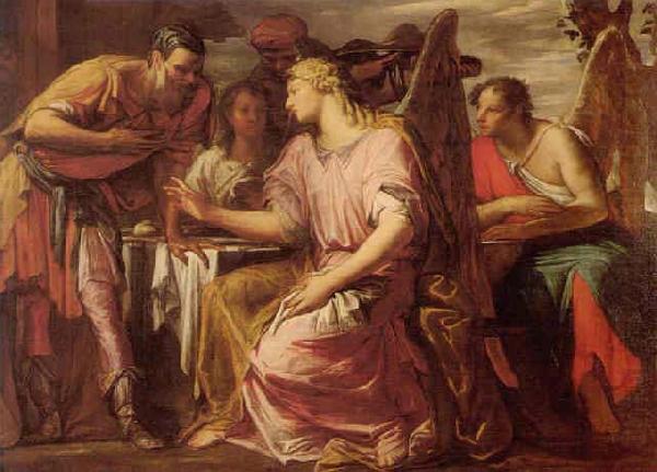 Giovanni Antonio Fumiani Abraham and the Three Angels china oil painting image